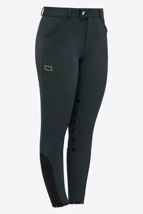 Rider's Gene Rider's Gene Full Grip Unisex Young Riders Breeches GRIGIO SCURO-1
