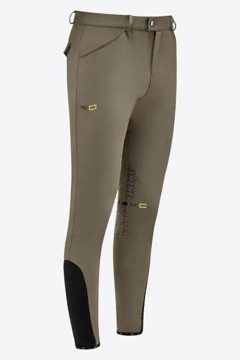 Rider's Gene Pantaloni da equitazione uomo Knee Grip RG VERDE BANDIERA-1