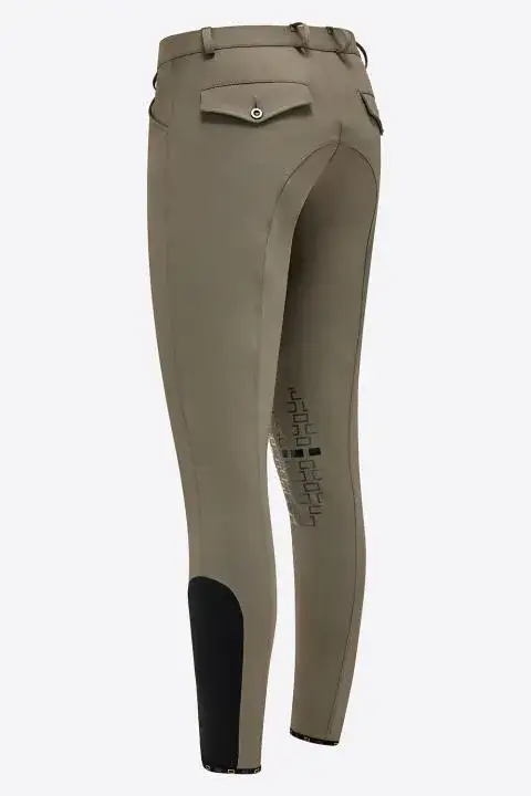 Rider's Gene Pantaloni da equitazione uomo Knee Grip RG VERDE BANDIERA-2