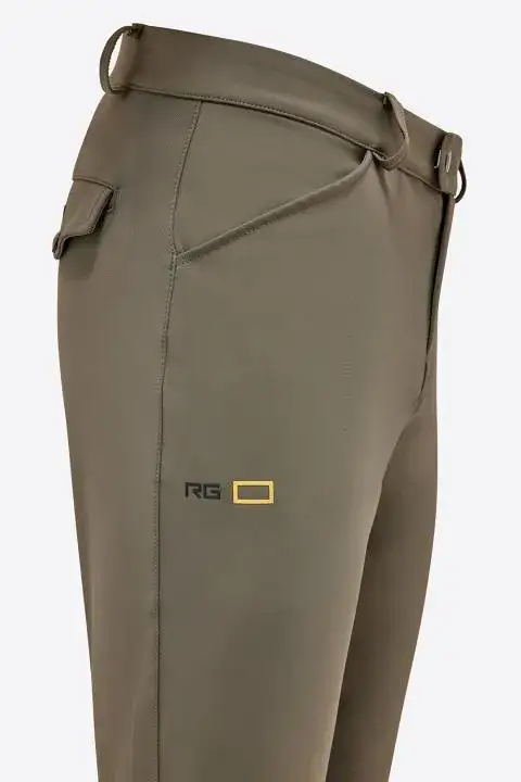Rider's Gene Pantaloni da equitazione uomo Knee Grip RG VERDE BANDIERA-3