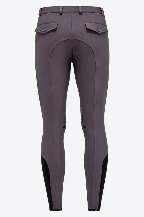 Rider's Gene Pantaloni da equitazione uomo Knee Grip RG Graphite Grey-3