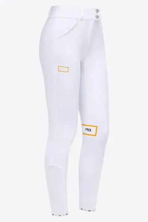 Rider's Gene Pantaloni da equitazione Full Grip donna RG WHITE-1