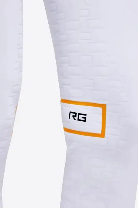 Rider's Gene Pantaloni da equitazione Full Grip donna RG WHITE-4