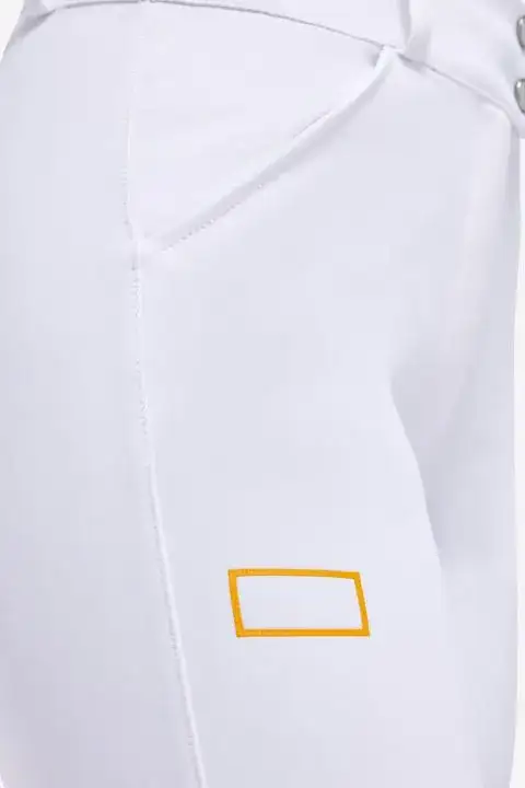 Rider's Gene Pantaloni da equitazione Full Grip donna RG WHITE-5