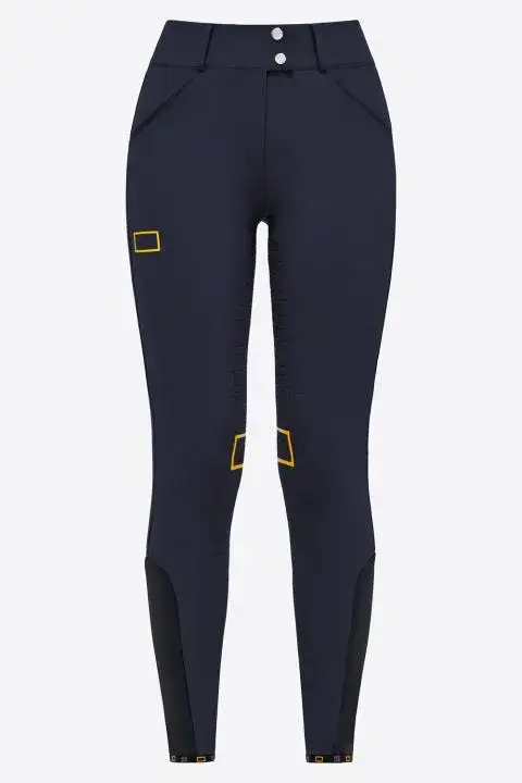 Rider's Gene Pantaloni da equitazione Full Grip donna RG NAVY-1