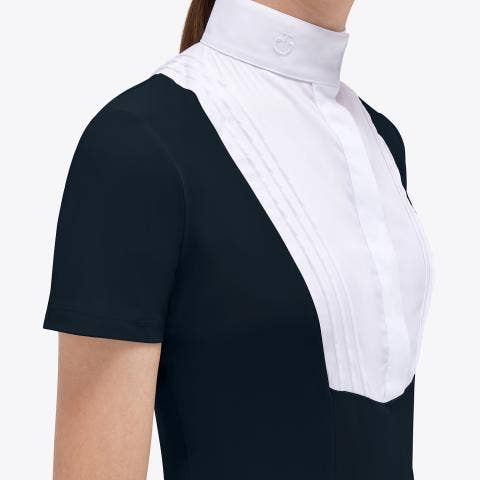 Cavalleria Toscana Girls' competition shirt NAVY-3