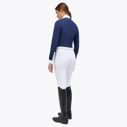 Cavalleria Toscana Camicia da competizione da donna ROYAL BLUE-2