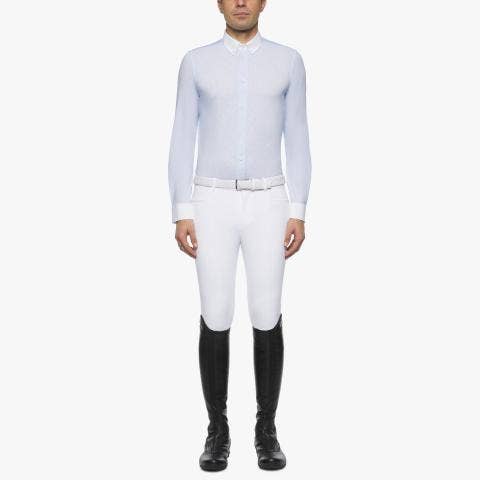 Cavalleria Toscana Cavalleria Toscana Men's Competition Shirt OXFORD BLUE PRINT-1