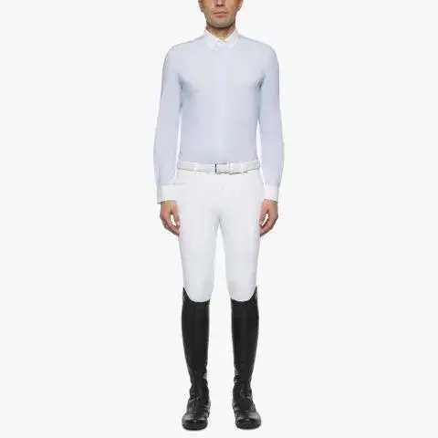 Cavalleria Toscana Cavalleria Toscana Men's Competition Shirt OXFORD BLUE PRINT-1