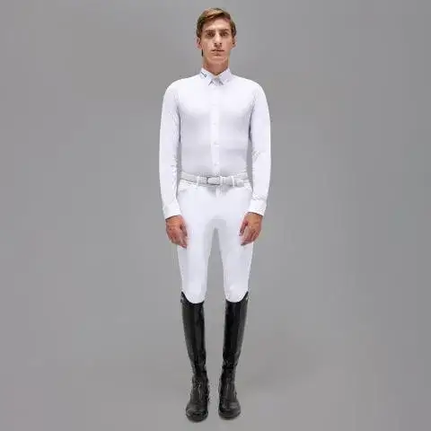 Cavalleria Toscana Camicia da uomo da competizione Revo WHITE-2
