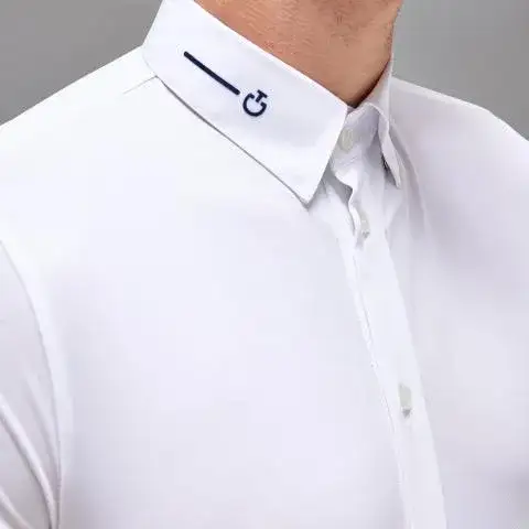 Cavalleria Toscana Camicia da uomo da competizione Revo WHITE-4