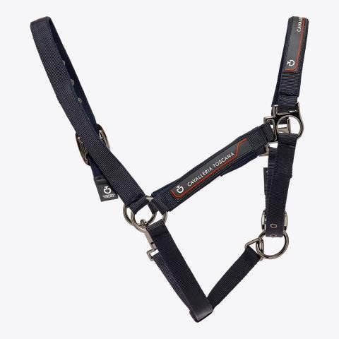 Cavalleria Toscana Adjustable nylon halter NAVY-2