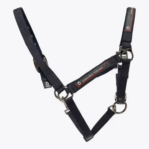 Cavalleria Toscana Adjustable nylon halter NAVY-2