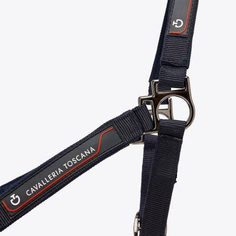 Cavalleria Toscana Adjustable nylon halter NAVY-3