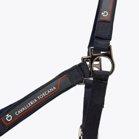 Cavalleria Toscana Adjustable nylon halter NAVY-3
