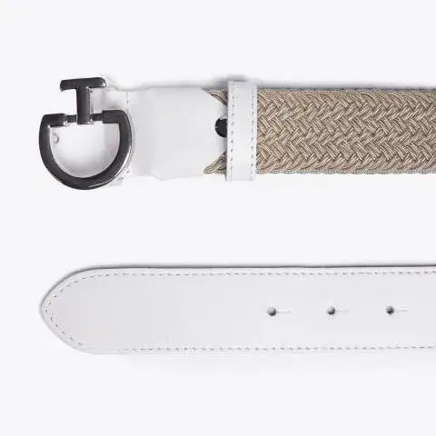 Cavalleria Toscana Cintura da donna elasticizzata LIGHT BEIGE-2