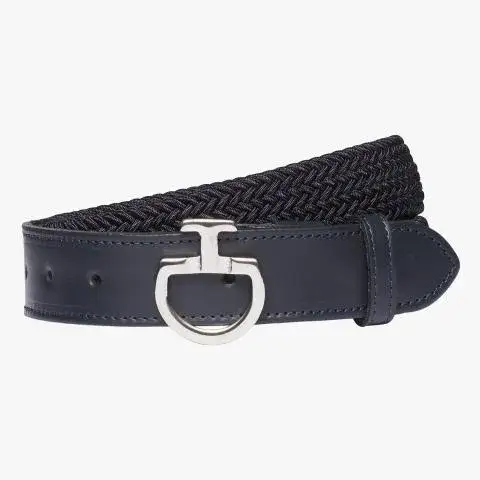 Cavalleria Toscana Women`s elastic belt DARK BLUE/DARK BLUE-1