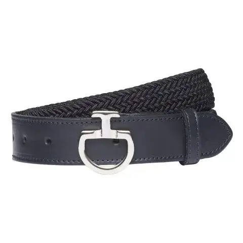 Cavalleria Toscana Cintura da donna elasticizzata DARK BLUE/DARK BLUE-2