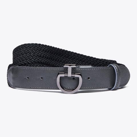 Cavalleria Toscana Women's elastic belt BLACK/DARK GREY-1