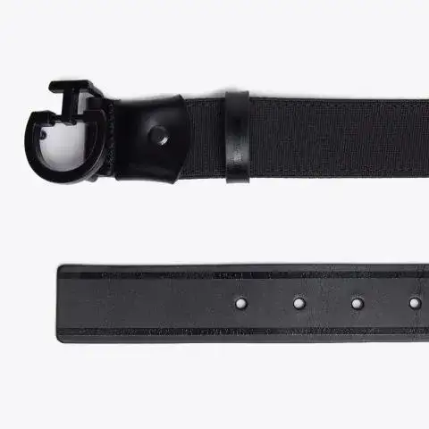 Cavalleria Toscana Women's Chamois Belt BLACK-2