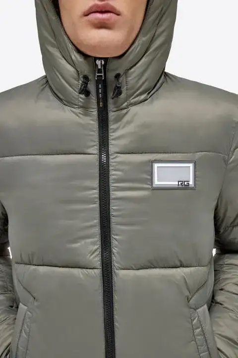 Rider's Gene Piumino da uomo trapuntato in nylon VERDE BANDIERA-6