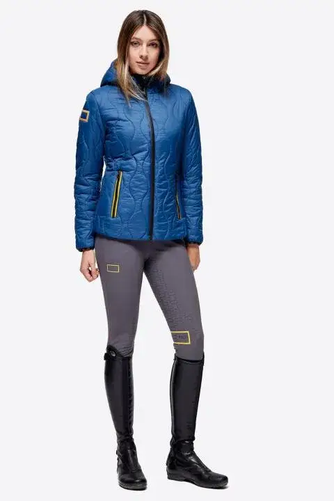 Rider's Gene Piumino da donna in nylon trapuntato CLASSIC BLUE-2