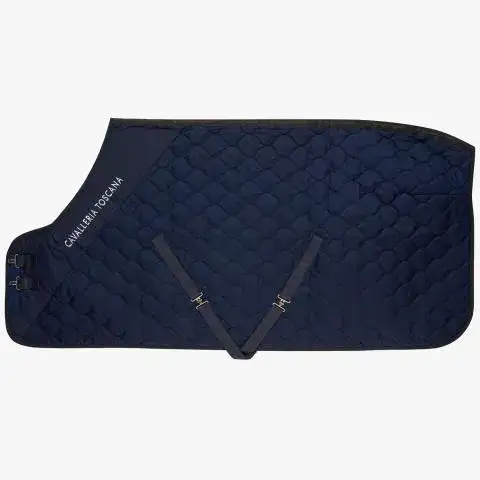 Cavalleria Toscana Quilted stable rug 250gr NAVY-1