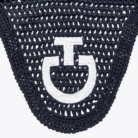 Cavalleria Toscana Cuffia leggera lavorata all'uncinetto NAVY-2