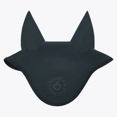 Cavalleria Toscana Soundless horse earnet in Jersey CHARCOAL GREY-1