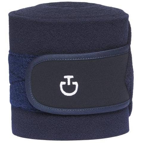 Cavalleria Toscana Fleece leg bandages DARK BLUE/DARK BLUE-1