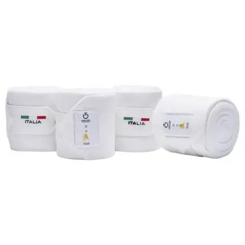 Cavalleria Toscana Set di 4 fasce FISE in pile WHITE-1