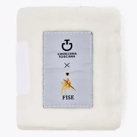 Cavalleria Toscana Set di 4 fasce FISE in pile WHITE-3