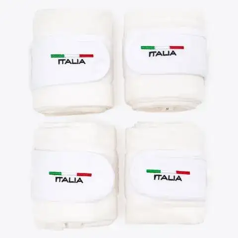 Cavalleria Toscana Set di 4 fasce FISE in pile WHITE-4
