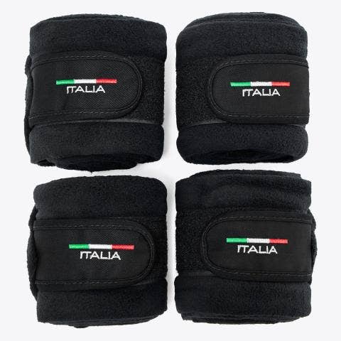 Cavalleria Toscana FISE fleece horse bandages BLACK-4