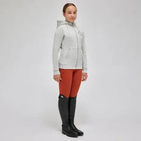 Cavalleria Toscana Girl's Hoodie LIGHT GREY-1