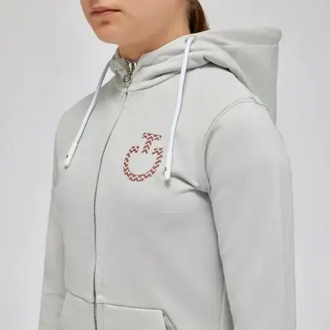 Cavalleria Toscana Girl's Hoodie LIGHT GREY-3