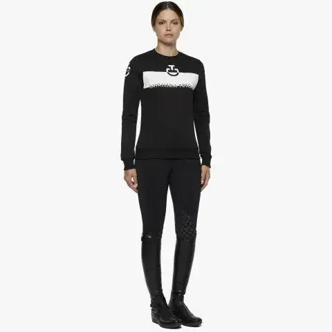 Cavalleria Toscana Felpa girocollo da donna BLACK-2
