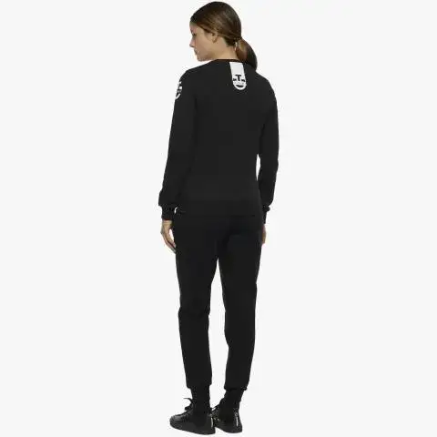 Cavalleria Toscana Felpa girocollo da donna BLACK-6