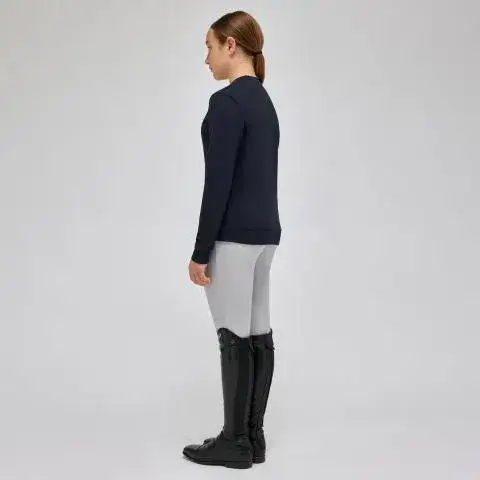 Cavalleria Toscana Unisex Young Riders crewneck sweatshirt NAVY-2