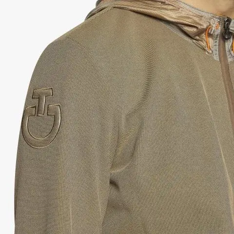 Cavalleria Toscana Men's Sweatshirt with a Hoodie CACAO-4