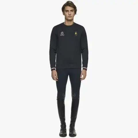 Cavalleria Toscana FISE crewneck sweatshirt NAVY-1