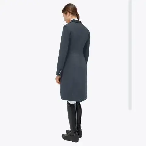 Cavalleria Toscana Women's tailcoat with covered b CHARCOAL GREY-2
