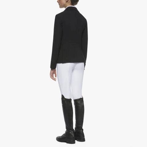 Cavalleria Toscana Girl`s competition riding jacket BLACK-3