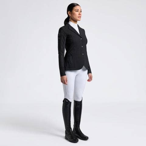 Cavalleria Toscana Women's Revolution competition jacket BLACK/WHITE-1