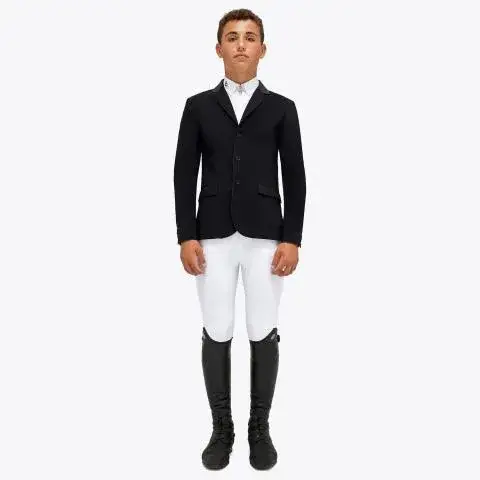 Cavalleria Toscana Boy's competition riding jacket. BLACK-1
