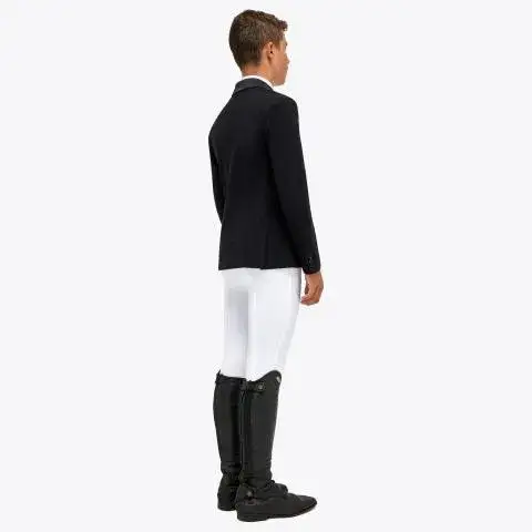 Cavalleria Toscana Boy's competition riding jacket. BLACK-3