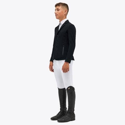 Cavalleria Toscana Boys’ jersey show coat BLACK-2