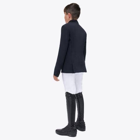 Cavalleria Toscana GP Boy's Zip Competition Jacket NAVY-2