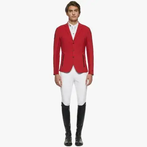 Cavalleria Toscana Lightweight men's riding jacket. RED-1