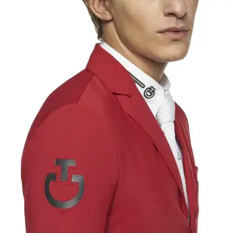 Cavalleria Toscana Lightweight men's riding jacket. RED-4